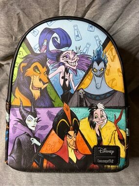 Loungefly Disney Villains Group Mini Backpack